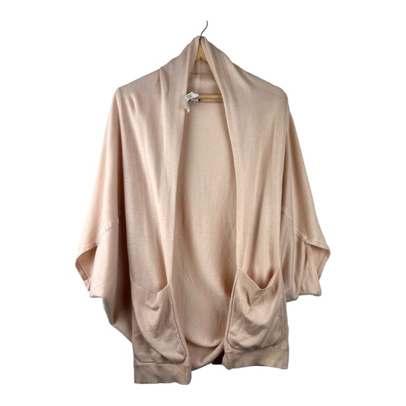 VIMMIA Blush Pink Shavasana Lightweight Shawl Cardigan Sweater XS/ Small - Picture 3 of 9